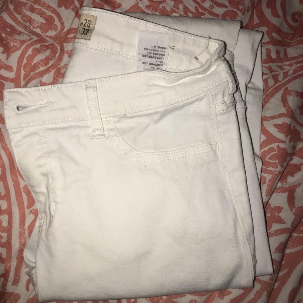 Hollister White Jeans Size 7 Long
